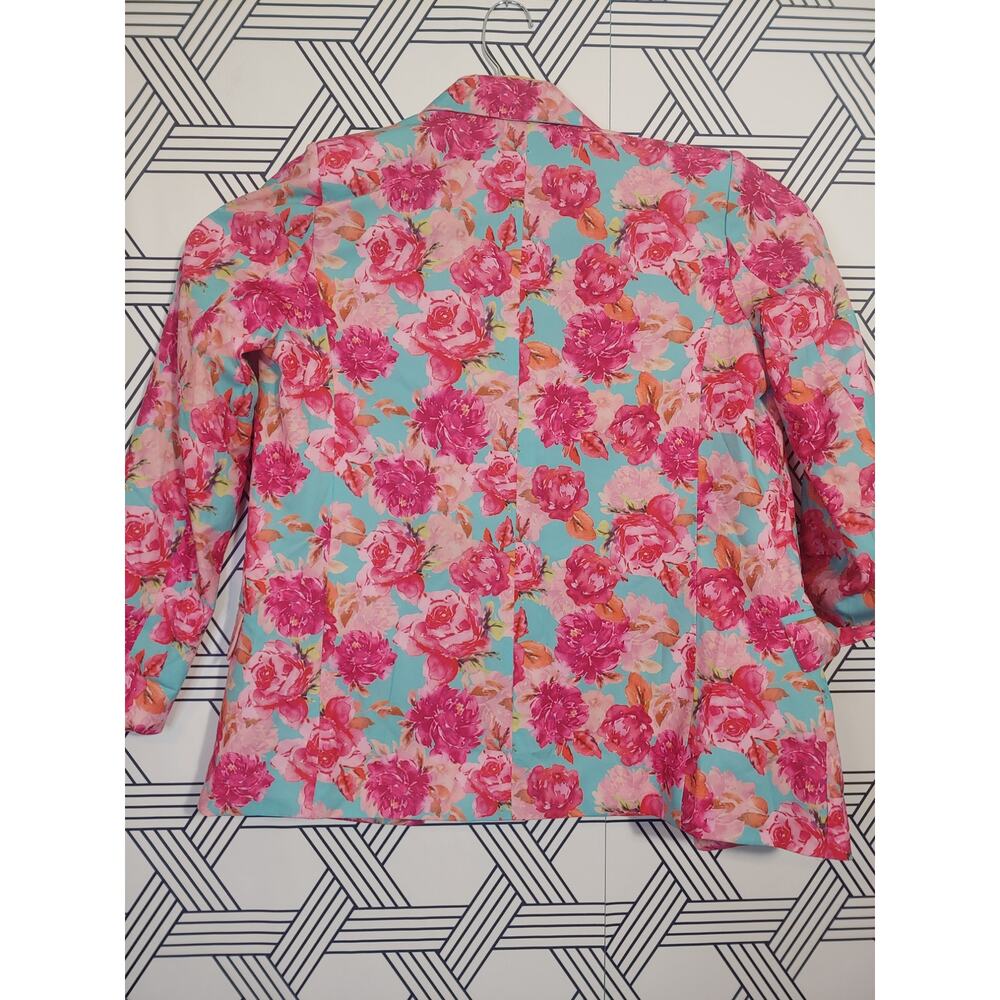 Staccato Floral Blazer – Women’s S | Vintage Boutique Feminine Core Preppy - Picture 6 of 6
